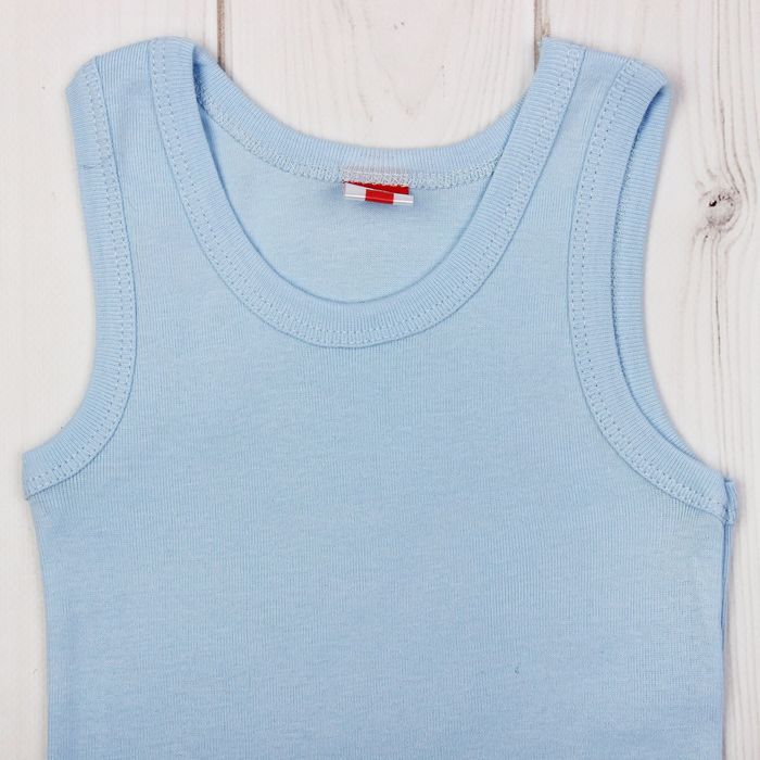 Майка для мальчика, рост 92 см (52), цвет голубой