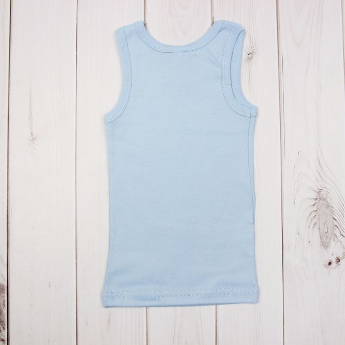 Майка для мальчика, рост 92 см (52), цвет голубой