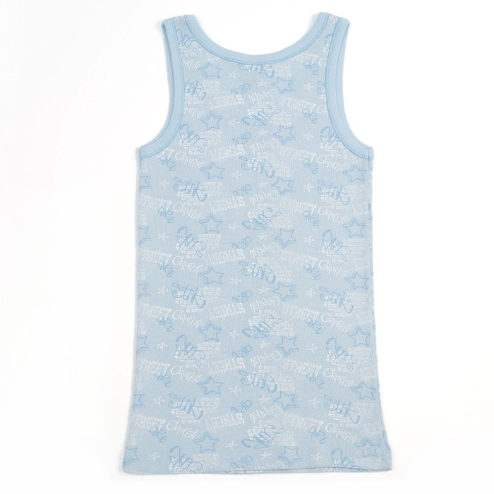 Майка для мальчика, рост 146 см, цвет голубой