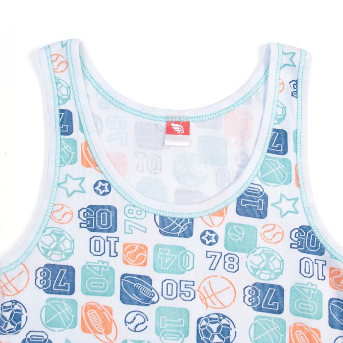 Майка для мальчика, рост 152-158 см, цвет бирюзовый