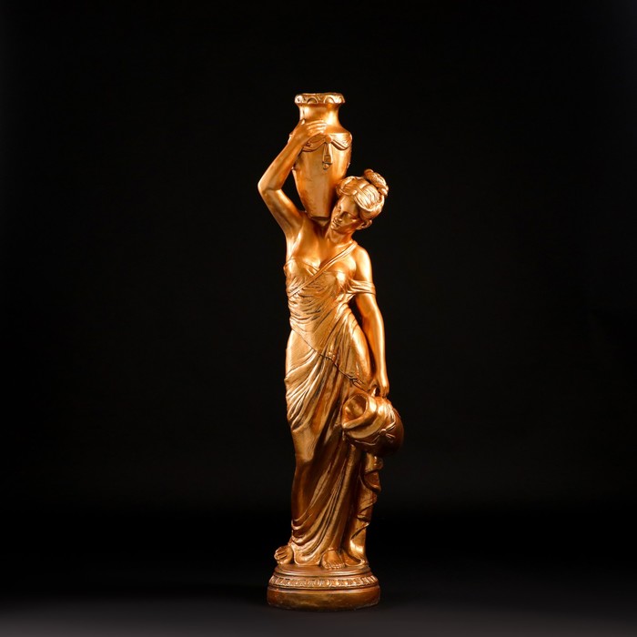 Фигура Девушка с кувшином бронза, 140см фреска панно девушка с кувшином