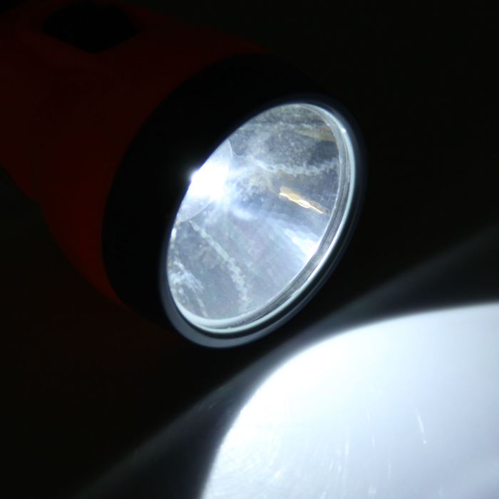Фонарь ручной аккумуляторный RED 110, 2 режима: 1 Вт / 10 SMD, чёрно-оранжевый