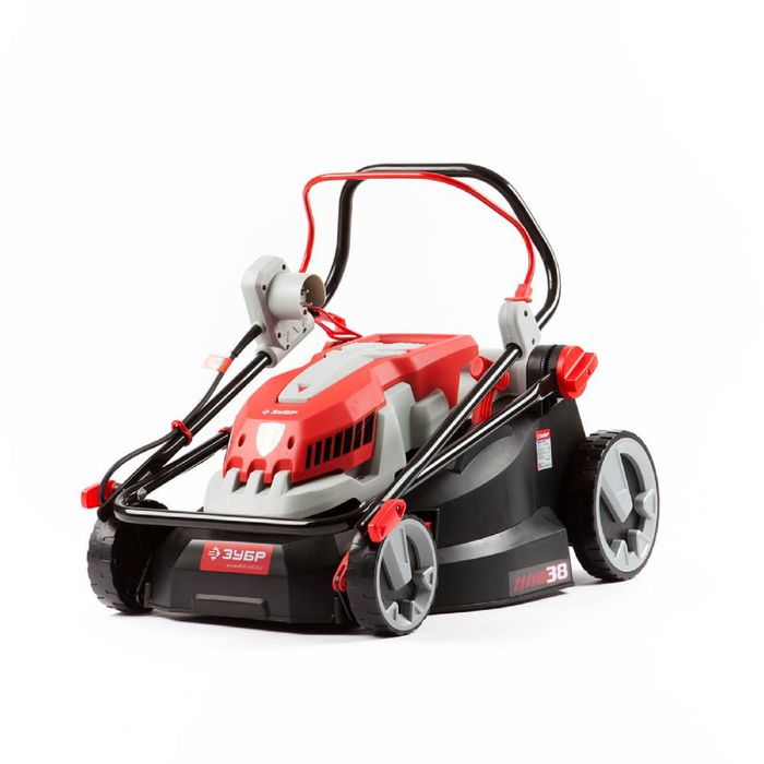 Газонокосилка "ЗУБР" ЗГКЭ-38-1400, роторная, 1400 Вт, ширина/высота 38 см/20-70 мм, 35 л