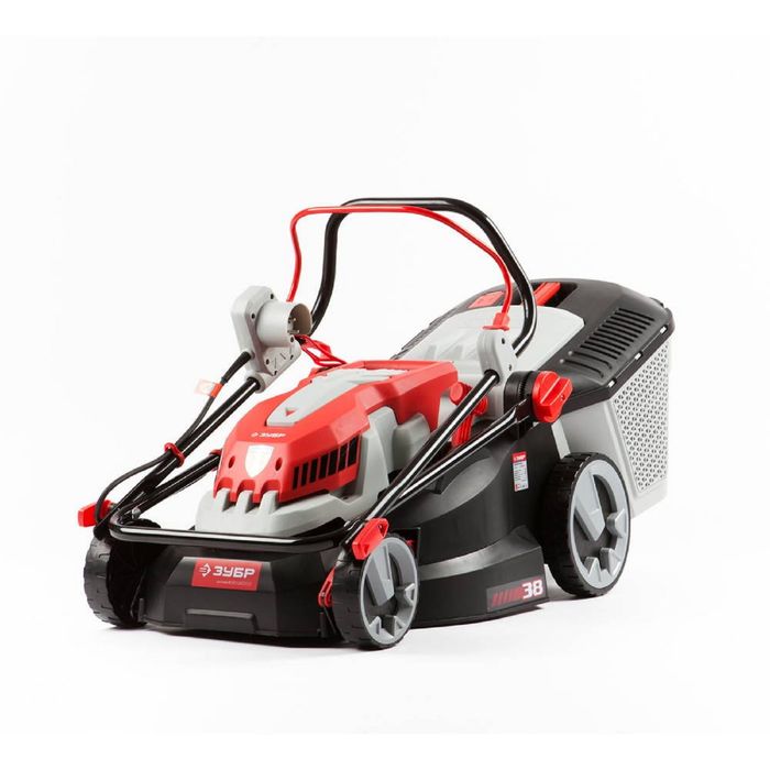 Газонокосилка "ЗУБР" ЗГКЭ-38-1400, роторная, 1400 Вт, ширина/высота 38 см/20-70 мм, 35 л