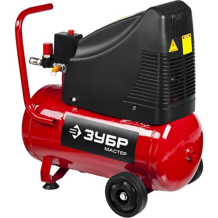 Компрессор "ЗУБР" ЗКП-190-24-1.5-Н4, воздушный, поршн., безмасляный, 24л, 8Атм, 1500Вт, 220В