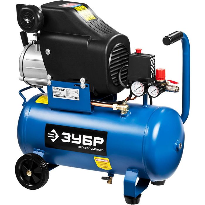 Компрессор "ЗУБР" ЗКПМ-310-24-2.2, воздушный, поршневой, масляный, 24л, 8Атм, 2200Вт, 220В