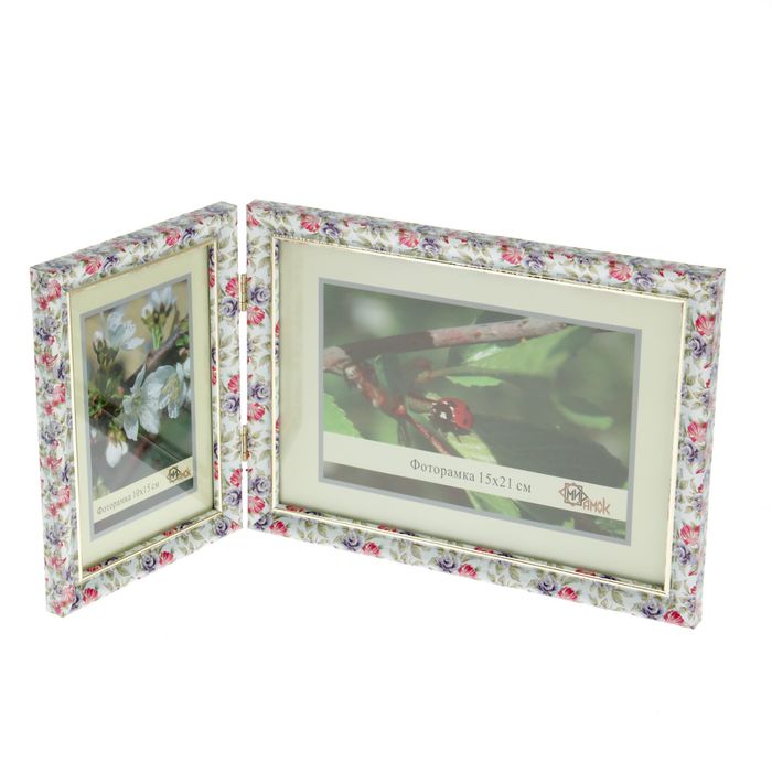 Фоторамка "Двойная роза", 10х15 см, 15х21 см