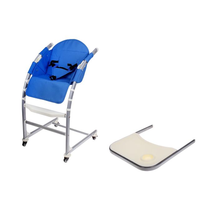 Стульчик для кормления, трансформер 3 в 1, цвет голубой