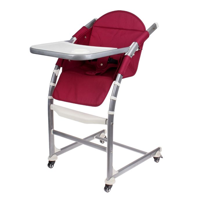 Стульчик для кормления, трансформер 3 в 1, цвет красный