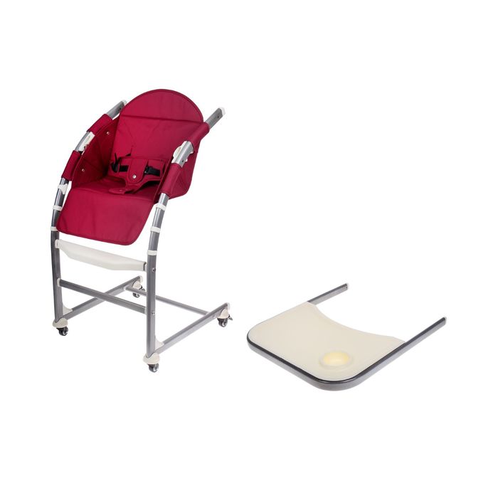 Стульчик для кормления, трансформер 3 в 1, цвет красный