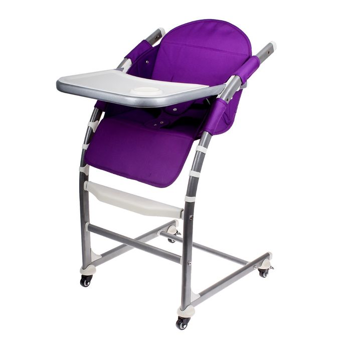 Стульчик для кормления, трансформер 3 в 1, цвет фиолетовый