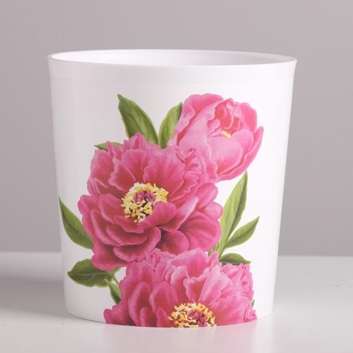 Кашпо 1,6 л "Пионы"