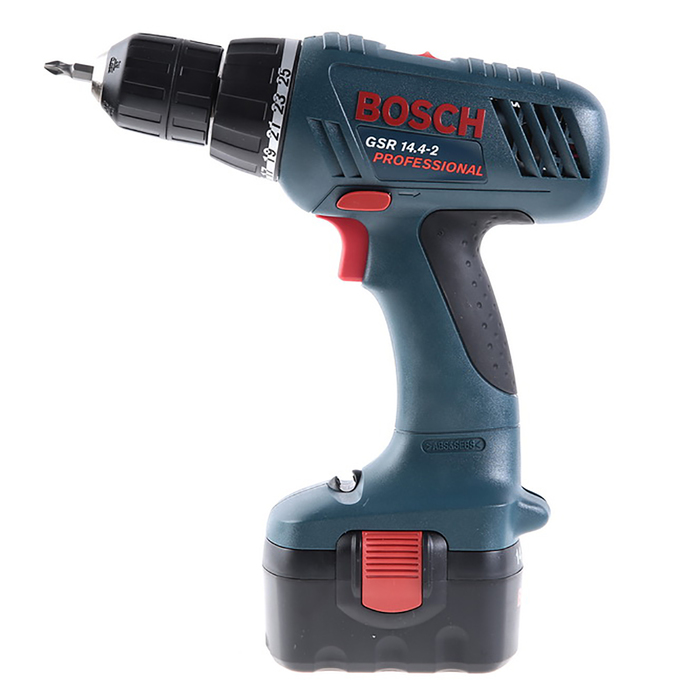 Акк.дрель BOSCH GSR 14,4-2 (0601918G20), 14.4 В, 2x1.5 А/ч, 10 мм, 400/1400 об/мин