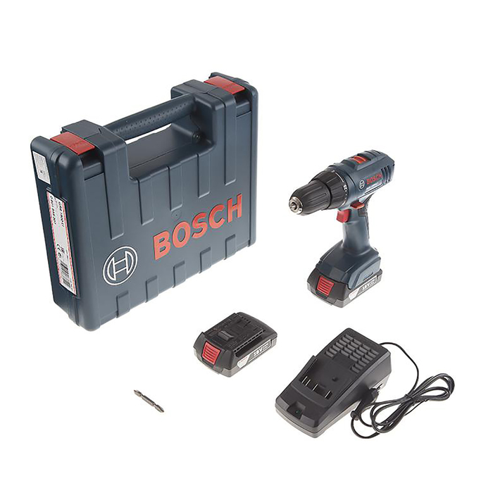 Акк.дрель BOSCH GSR 1800-LI (06019A8307), 18 В, 2x1.5 А/ч, 10 мм, 1300 об/мин, 33 Н/м