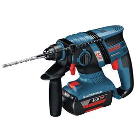 

Перфоратор акк. BOSCH GBH 36 V-EC (0611903R02), 36 В, 2x1.3 А/ч, 1500 об/мин, SDS+, 18 мм