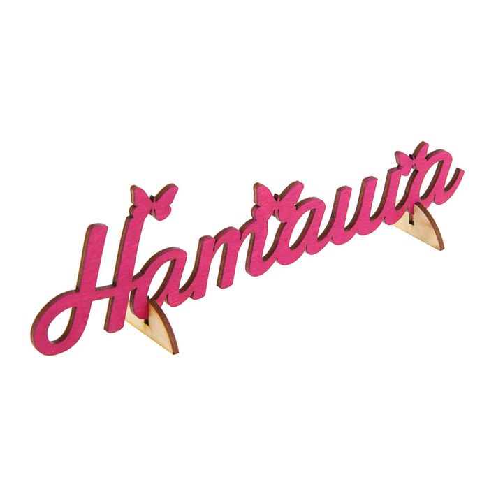 Деревянное имя "Наташа"