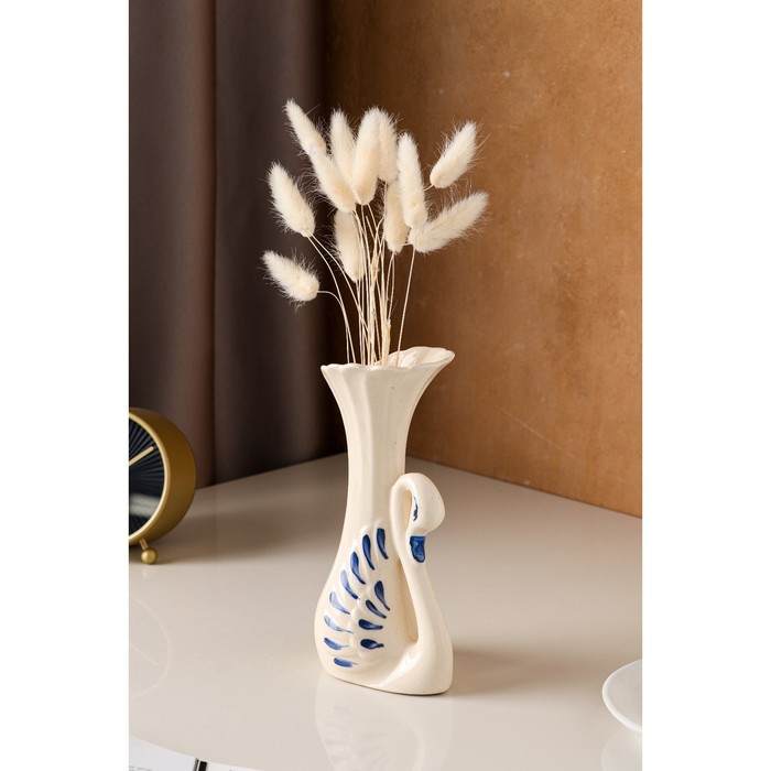 Ваза "Лебедь" гжель, малая