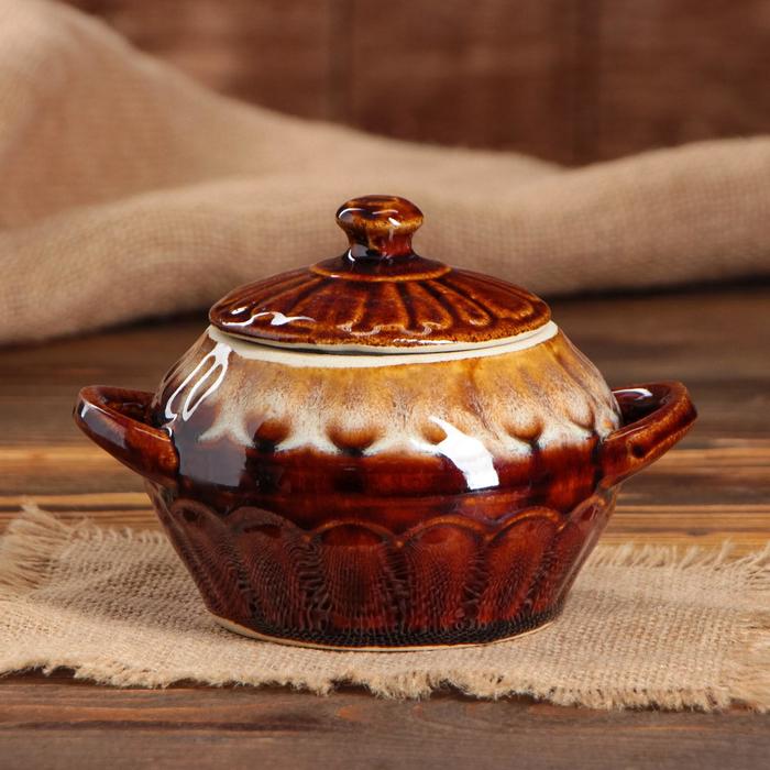 Горшок для запекания "Волна" 0,5 л