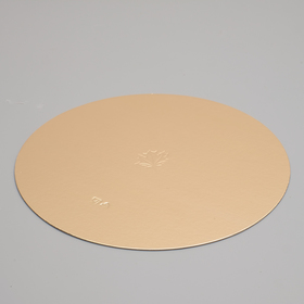 Подложка кондитерская, круглая, золото-жемчуг, 28 см, 1,5 мм