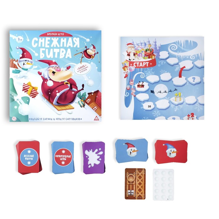 

Настольная веселая игра «Снежная битва»