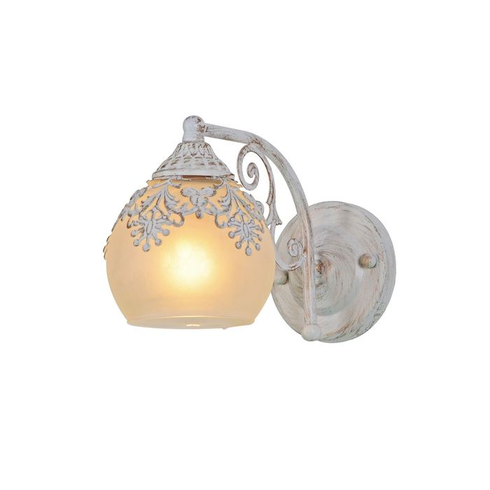 Бра "Аманда" 1 лампа 60W Е14 белый/золото