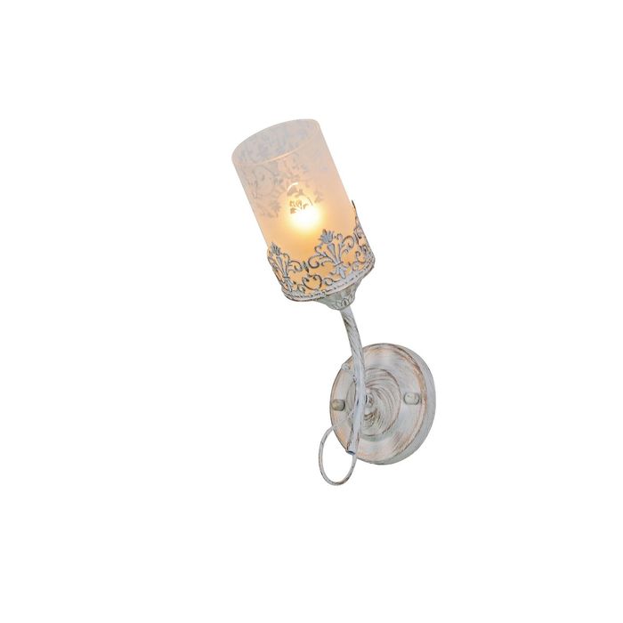 Бра "Ажурный винтаж" 1 лампа 60W Е14 белый/золото