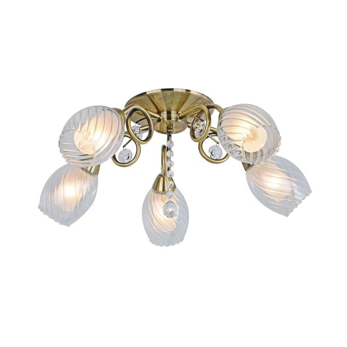 Люстра "Элеонора" 5 ламп 60W Е14 античная бронза