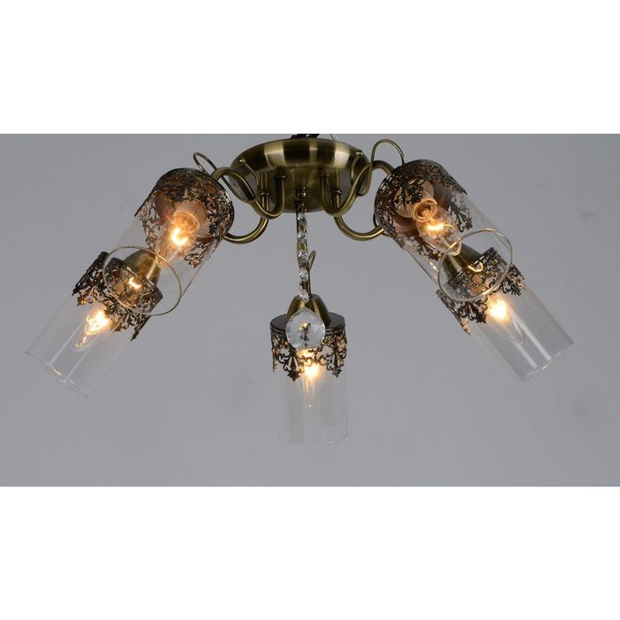 Люстра "Энтони" 5 ламп 60W Е14 античная бронза