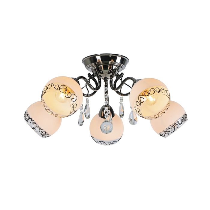 Люстра "Талия" 5 ламп 60W Е14 черный