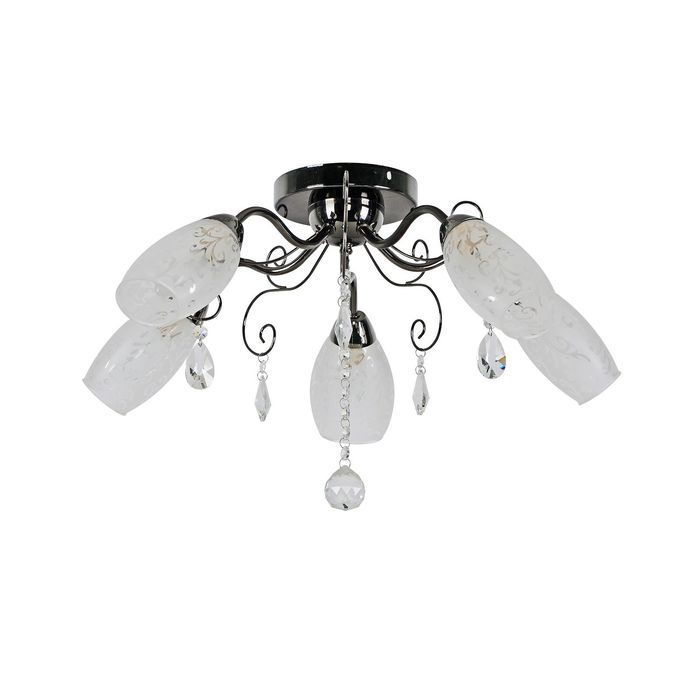 Люстра "Харон" 5 ламп 60W Е14 черный