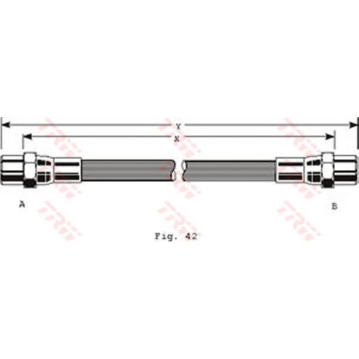 Шланг тормозной TRW PHA140