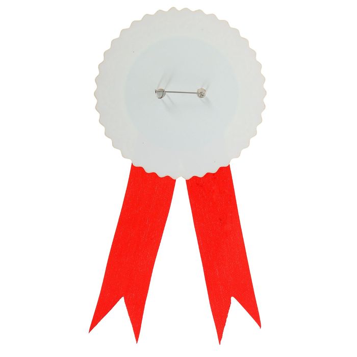 Значок "С Днем рождения" кружева, красный цвет