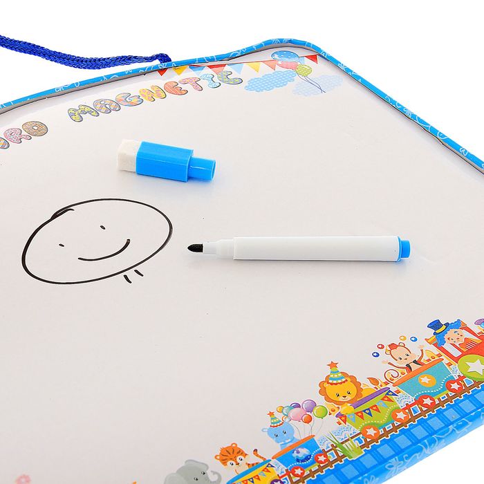 Доска для рисования двухсторонняя, оборот дартс, 3 дротика, маркер чёрного цвета с губкой