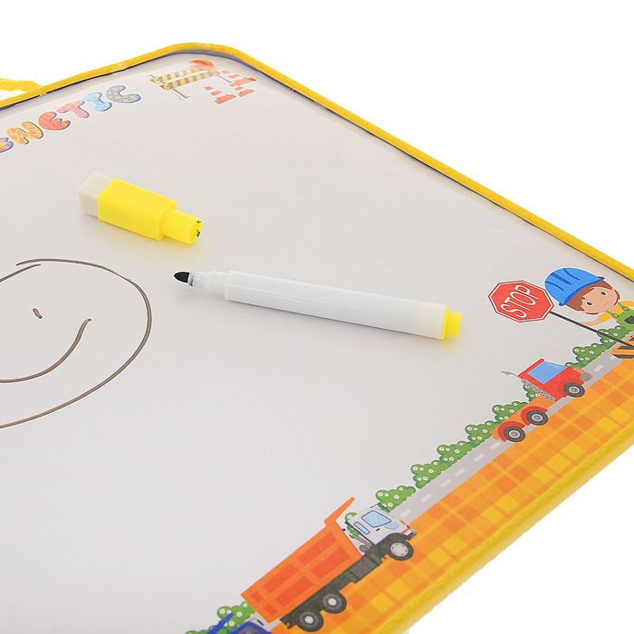 Доска для рисования двухсторонняя, оборот дартс, 3 дротика, маркер чёрного цвета с губкой