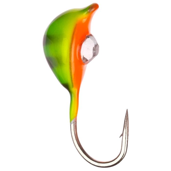 Мормышка W Spider «Мидия» с ушком крашеная, 3,0 мм, вес 0,60 г, цвет 176 с камнем