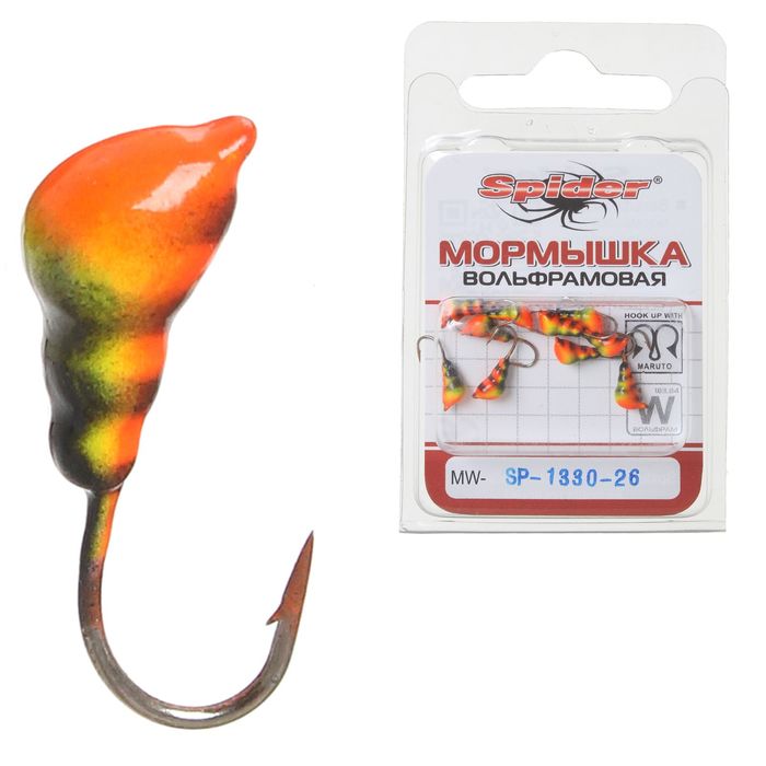 Мормышка W Spider «Муравей» с ушком крашеная, 3,0 мм, вес 0,40 г, цвет 26