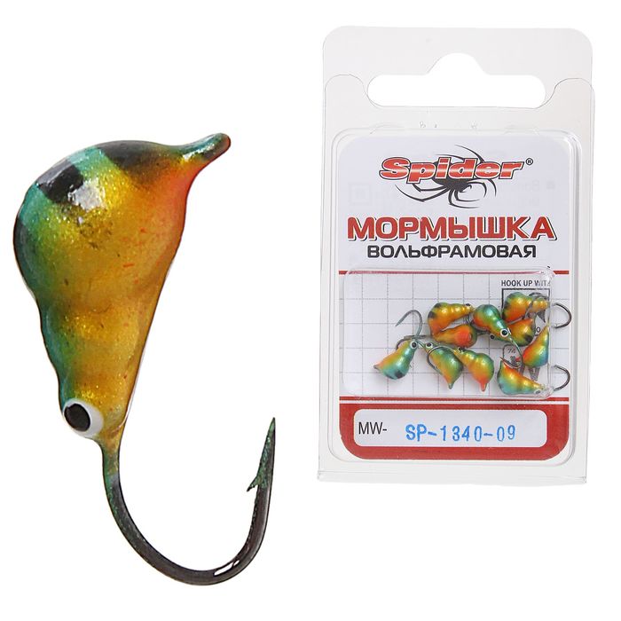 Мормышка W Spider «Муравей» с ушком крашеная, 4,0 мм, вес 0,91 г, цвет 09