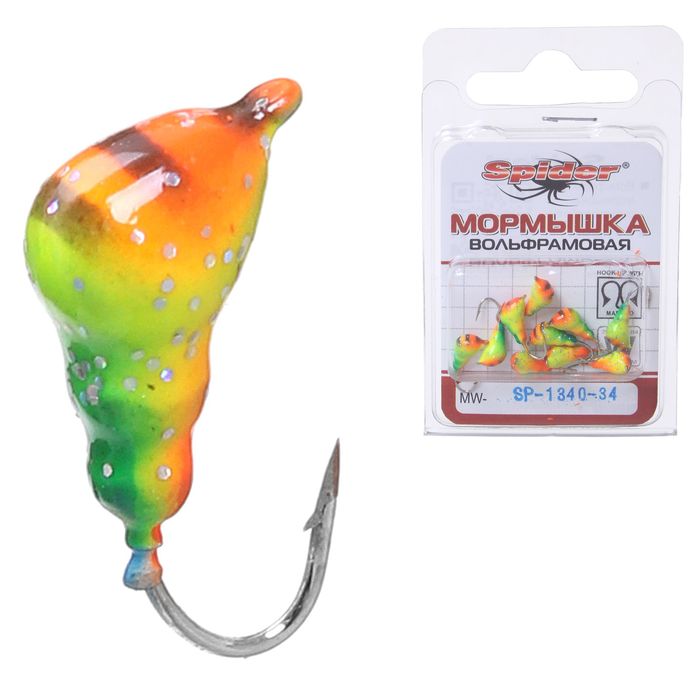 Мормышка W Spider «Муравей» с ушком крашеная, 4,0 мм, вес 0,91 г, цвет 34