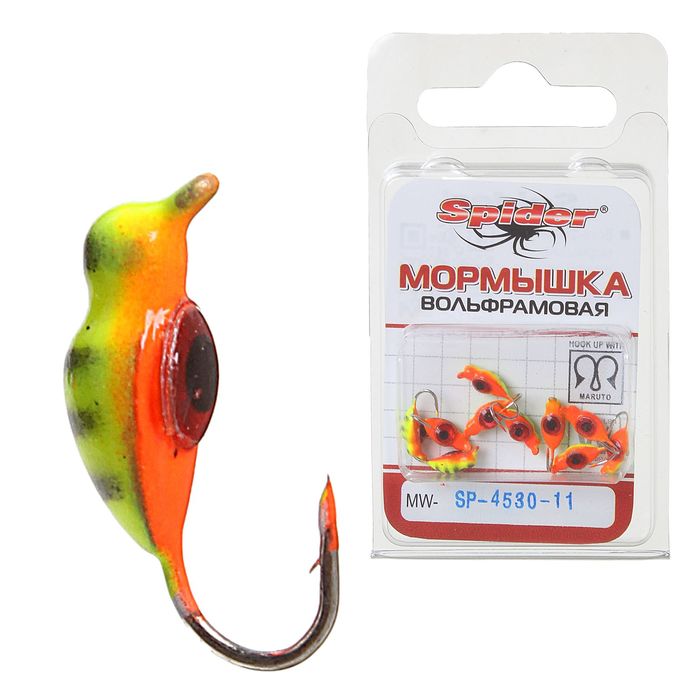 Мормышка W Spider «Нимфа» с ушком крашеная, 3,0 мм, вес 0,47 г, цвет 11 с глазом