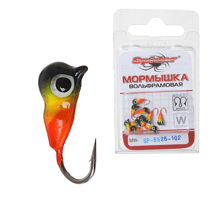 Мормышка W Spider «Самка муравья» с ушком крашеная, 2,5 мм, вес 0,35 г, цвет 102