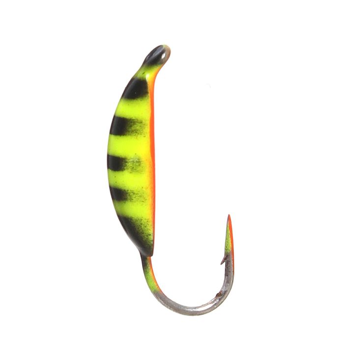 Мормышка W Spider «Супер банан» с ушком крашеная, 3,0 мм, вес 0,46 г, цвет 22