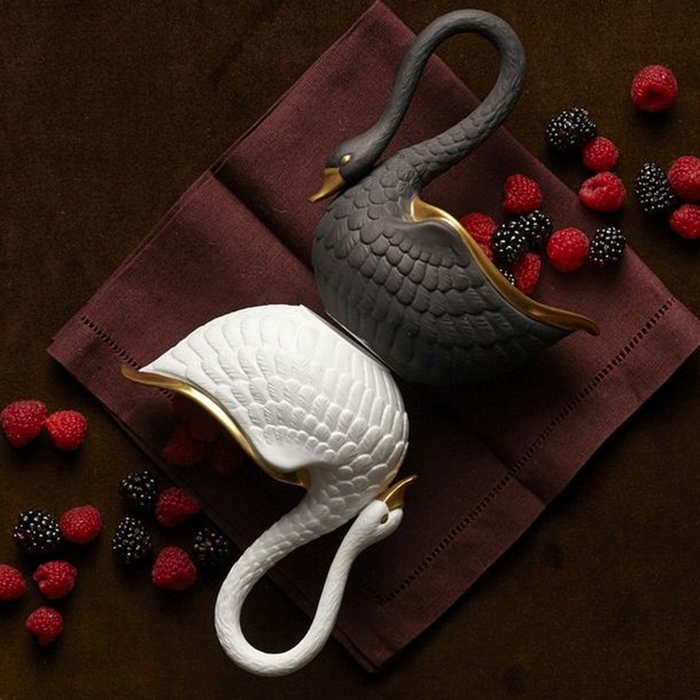 Чаша "Лебедь", черная