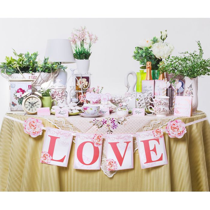 Набор для оформления свадьбы "Нежные пионы"