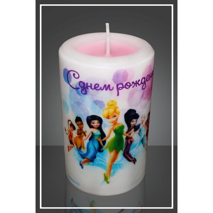 Свеча-мигающая "Дисней. Феи 2" аромат: роза