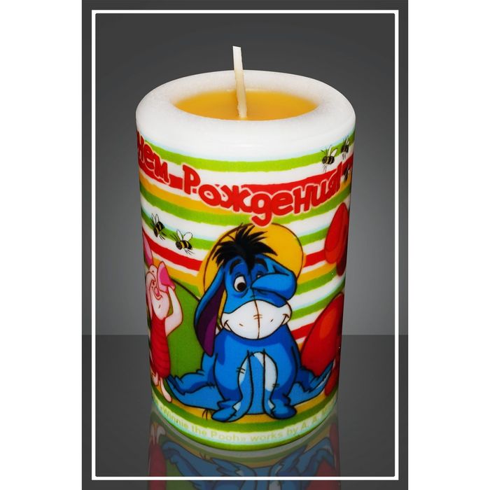 Свеча-сюрприз "Дисней. Винни-Пух" аромат: мёд