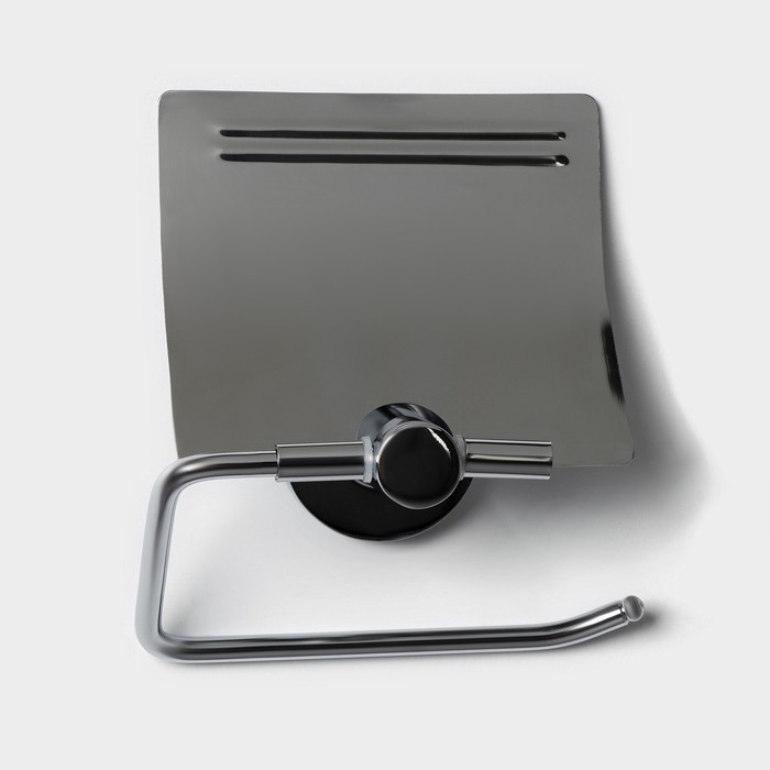 Держатель для туалетной бумаги с крышкой "Классика"