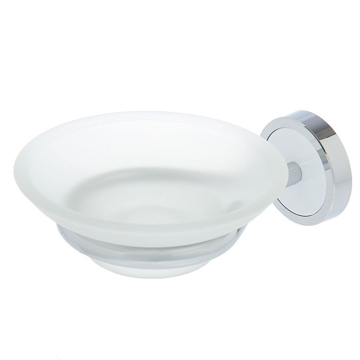 Мыльница настенная стеклянная "Хай-тек"