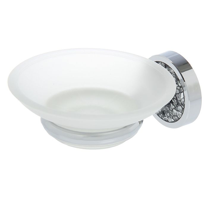 Мыльница настенная стеклянная "Кристаллы"