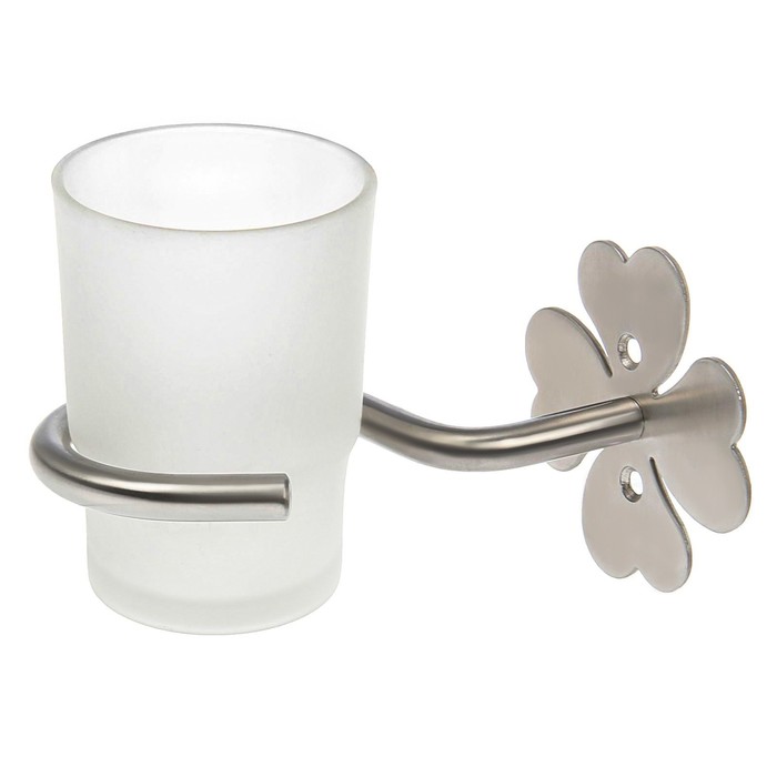 Стакан стеклянный с держателем "Клевер"