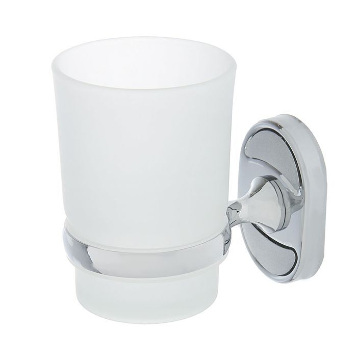 Стакан стеклянный матовый с держателем "Нео"